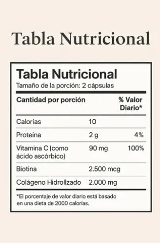 Colageno Hidrolizado + Biotina X 100 Sofgels